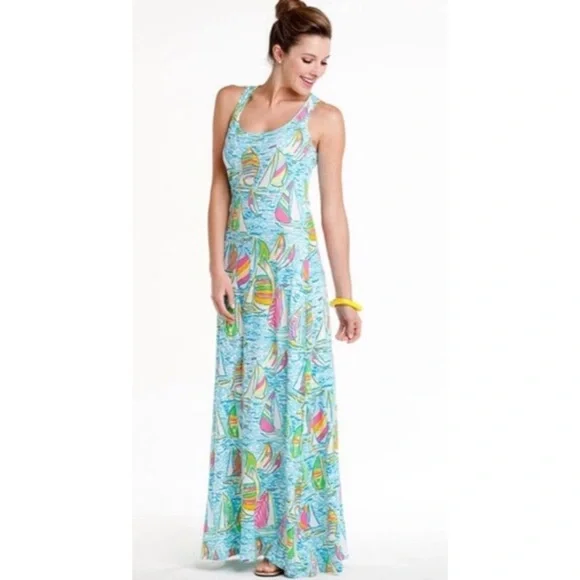 Lilly Pulitzer You Gotta Regatta Treena Maxi Dress - Picture 2 of 16